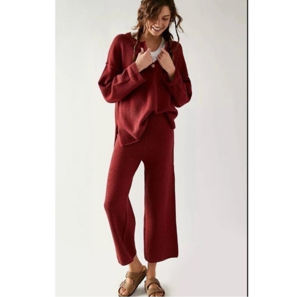FP Beach Hailee Sweater Set Red
